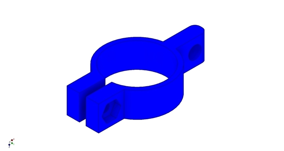 Adjustable torch clamp 3D Print 122134
