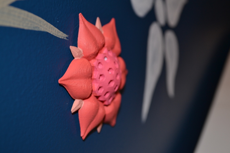 Honey Comb Flower Wall Art 3D Print 122271