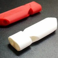 Small Dual Tube Security Whistle 3D Printing 122340
