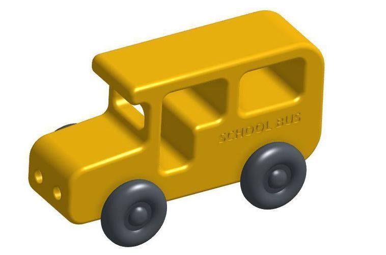 Toy Bus 3D Print 122383