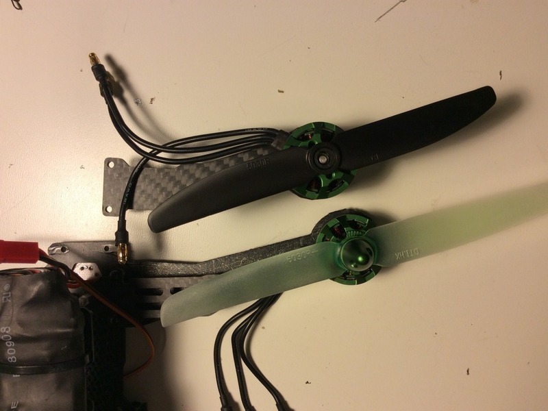 Arms for Tarot TL250H suitable for 6 inch props and 23XX motors