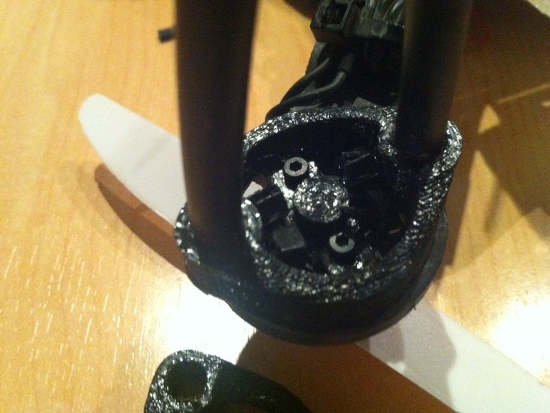 Legs for quadcopter frame + ZMR RCX 1804 motors + WS2812B leds