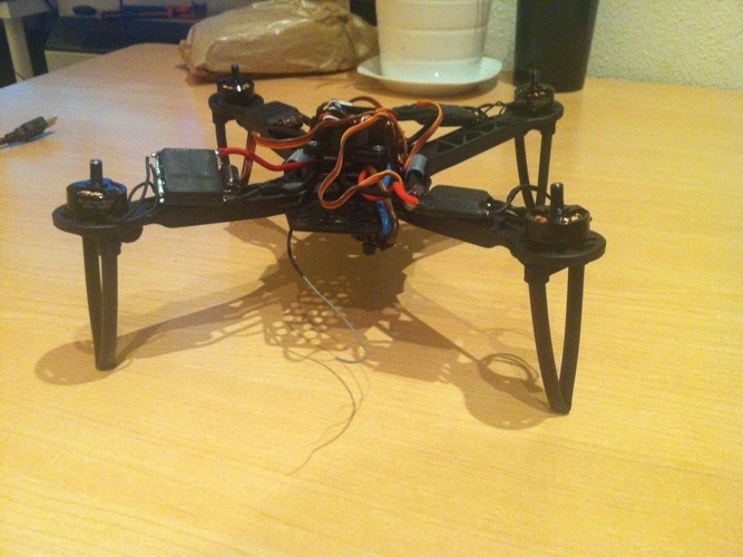 Legs for quadcopter frame + ZMR RCX 1804 motors + WS2812B leds 3D Print 122473