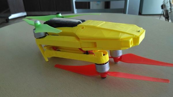 Foldable drone frame (Mavic look like, body & head alternative) 