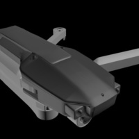 Foldable drone frame (Mavic look like, body & head alternative)  - Thumbnail 3