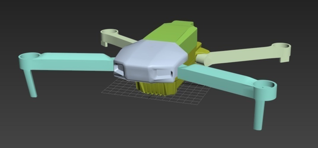 Foldable drone frame (Mavic look like) 3D Print 122664