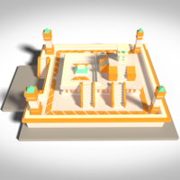 Small Temple maya 3D Printing 122742
