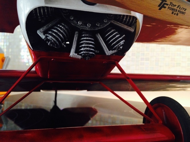 Le Rhone 9 cilinder engine for Fokker DR I from Electifly 3D Print 122797