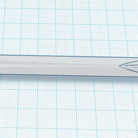Small Simple Broad Sword 3D Printing 122816