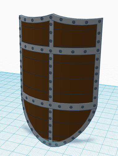 Simple Shield 3D Print 122818