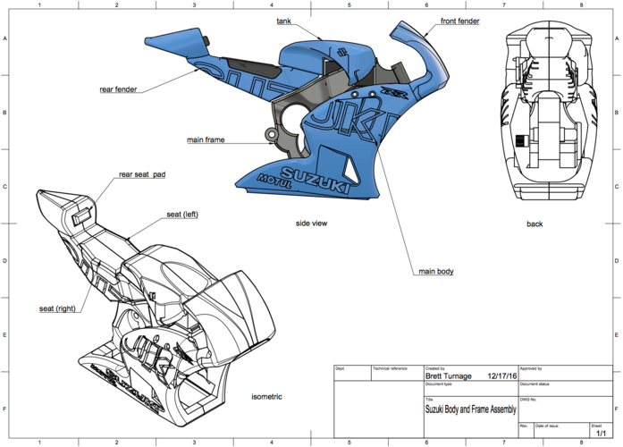 2016 Suzuki GSX-RR MotoGP RC Motorcycle 3D Print 122986