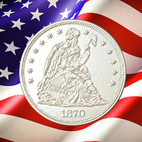 1870 S Seated Liberty Dollar US Coin - Thumbnail 1