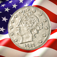 Small 1913 Liberty Head V Nickel US Coin 3D Printing 123137