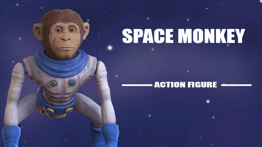 Space Monkey 3D Print 123151