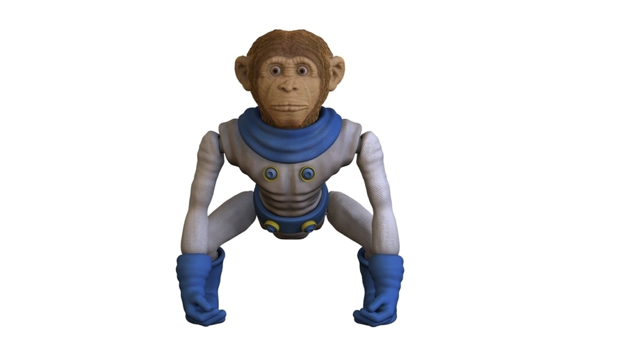 Space Monkey 3D Print 123152