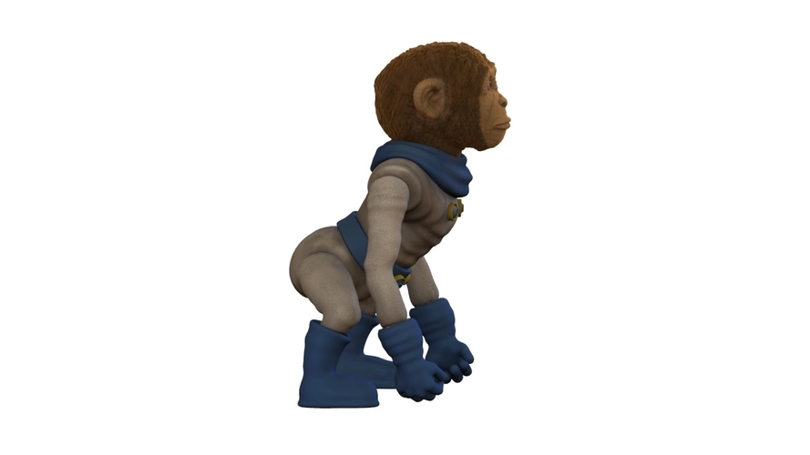 Space Monkey 3D Print 123153