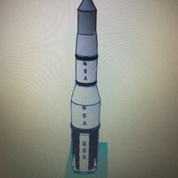 Small Space Missile 3D Printing 123207