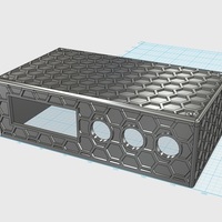 Small Hex Style Project Housing Box for Temp Controller and 3 Switches 3D Printing 123241