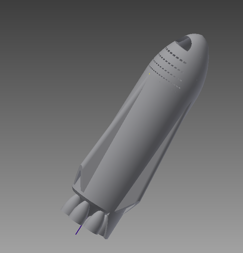 SpaceX ITS (Interplanetary Transport System) 3D Print 123353