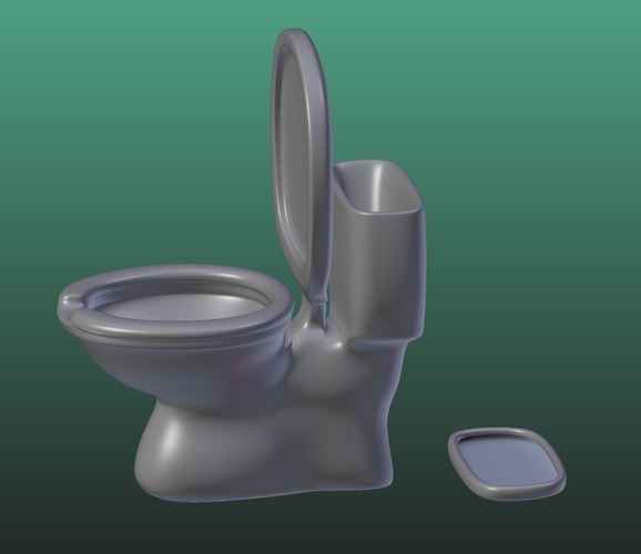 3D Printed Toilet ashtray Erika Moya |
