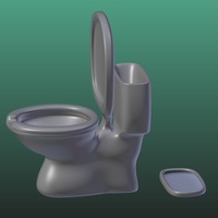 Small Toilet ashtray 3D Printing 123394