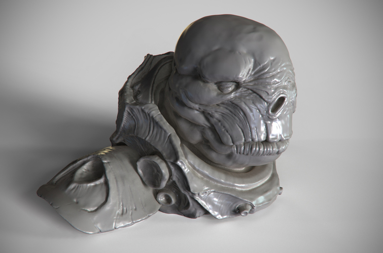 Dinoidea alien bust 3D Print 123452