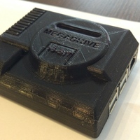 Small Raspberry pi megadrive case 3D Printing 123667