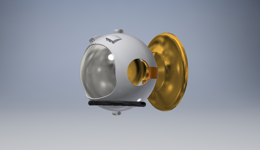 Space Helmet Door Knob Cover 3D Print 123761