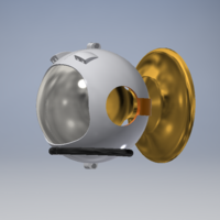Small Space Helmet Door Knob Cover 3D Printing 123761