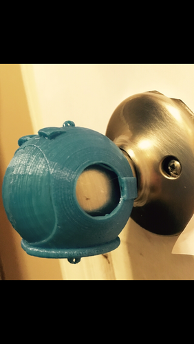 Space Helmet Door Knob Cover 3D Print 123773