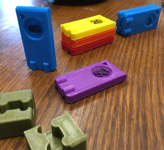 Game Value Chips 3D Print 123776