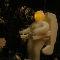 Small Figure of an astronaut (with LED) 3D Printing 123918