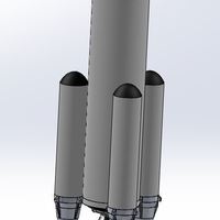 Small Low Space Orbit Rocket  3D Printing 123927