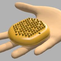 Small Hair brush and washer assistant for Astronauts 3D Printing 123958