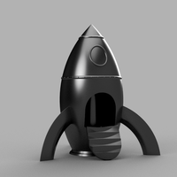 Small Rocket  3D Printing 124005
