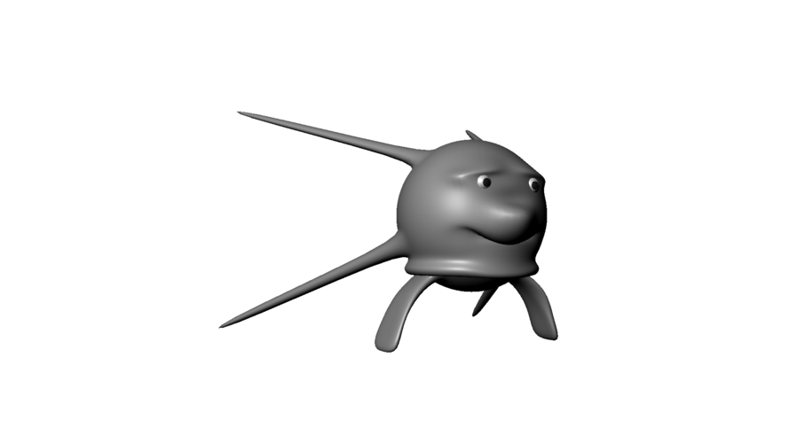 Sputnik Mascot 3D Print 124028