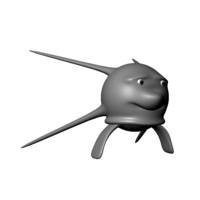 Small Sputnik Mascot 3D Printing 124028
