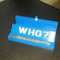 Small doctor who card holder 3D Printing 124302