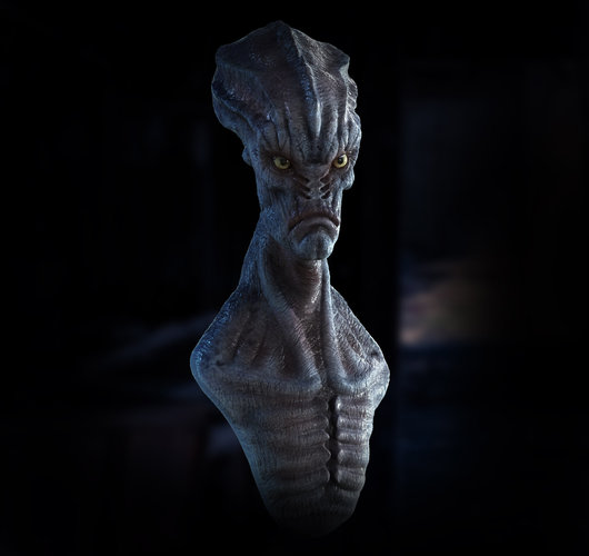 Alien Potrait 3D Print 124414