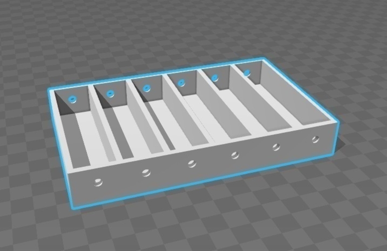 1-12 cell holders for charging 18650-cells 3D Print 124514