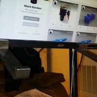 Keyboard support brackets for Logitech wireless on Acer Monitor - Thumbnail 2