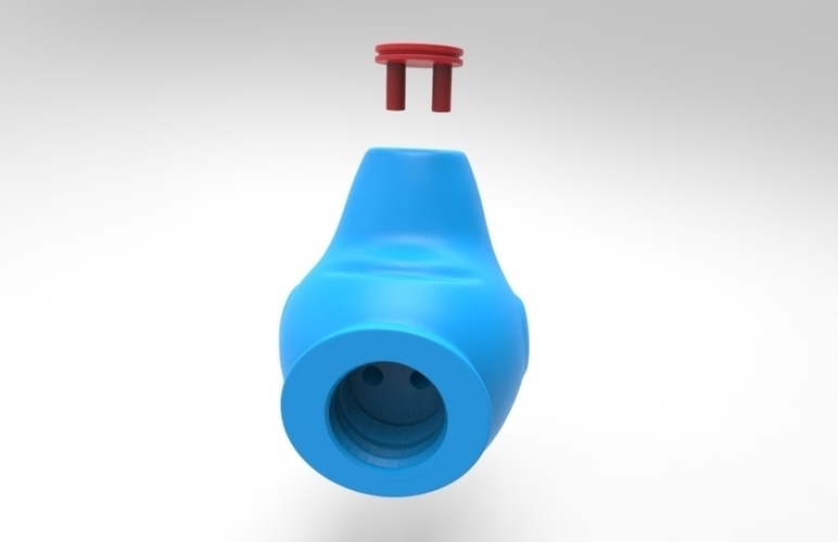 peppa toothpaste dispenser cap and plug 3D Print 124669