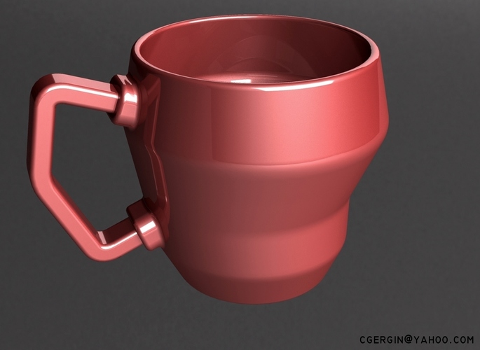 cubic coffee cup (CCC) 2 Kind 3D Print 124684