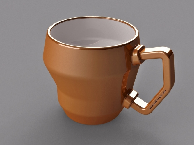 cubic coffee cup (CCC) 2 Kind 3D Print 124691