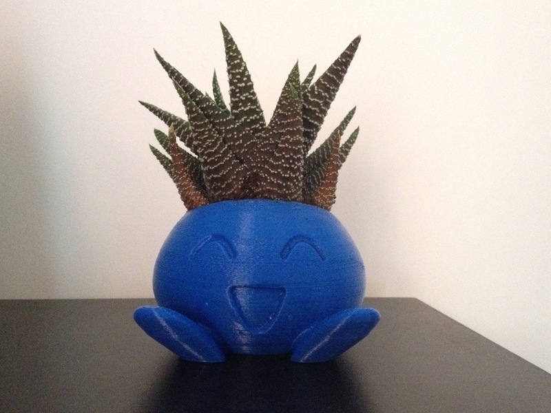 ODDRAIN : Oddish High Poly Planter [Printable without supports]