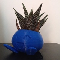 ODDRAIN : Oddish High Poly Planter [Printable without supports] - Thumbnail 3