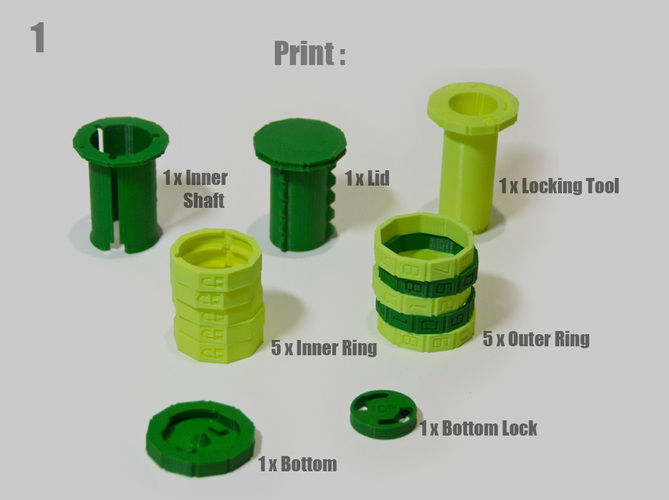 Combination Safe 00 3D Print 124823