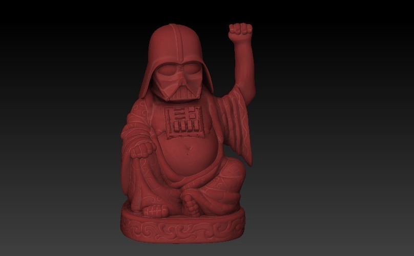 Darth Vader Lucky Buddha 3D Print 124832