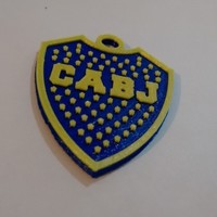 Small Llavero Boca Juniors 3D Printing 124839