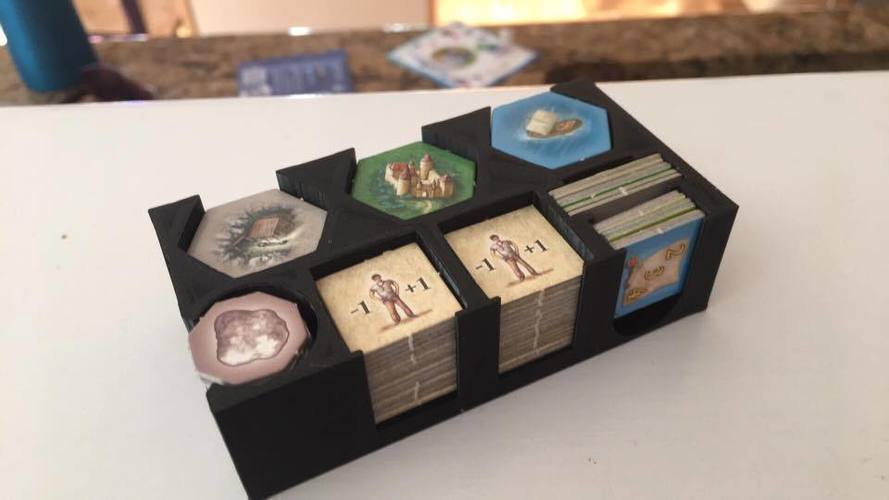 Castles of Burgundy Tile Holder 3D Print 124929